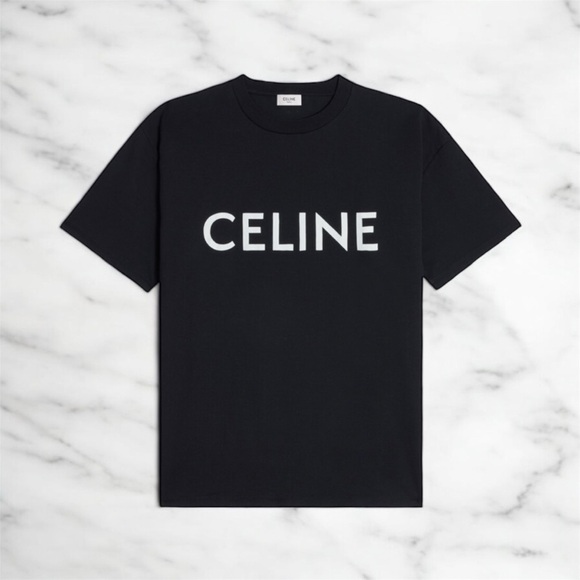 Celine Black T-Shirt - Picture 1 of 7